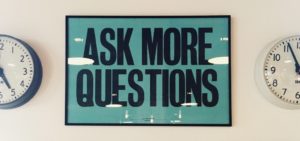ask more questions poster